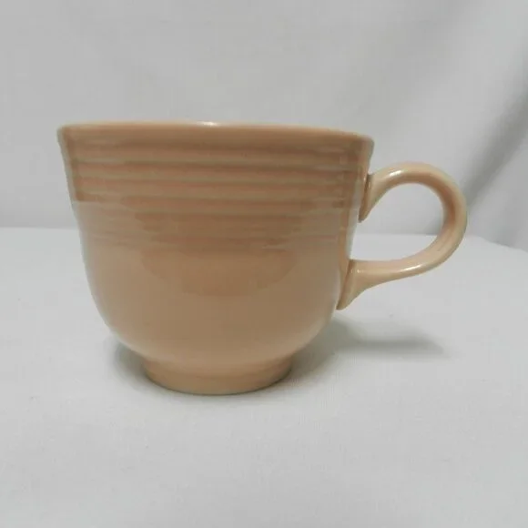 Fiesta Homer Laughlin stoneware Peach Apricot cup mug - Picture 2 of 10